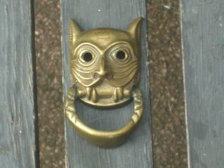 Old Brass Devil Demon Door Knocker As Per Beatrix Potters House (hill Top)