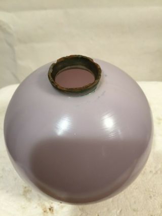 Vintage Glass Lightning Rod Ball Globe Purple Lavender Weathervane 4.  5 