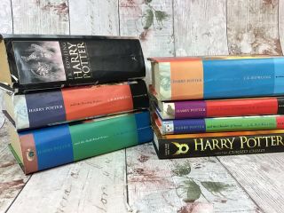 Set Of 7 Harry Potter Books Inc The Cursed Child Some Are First Editions