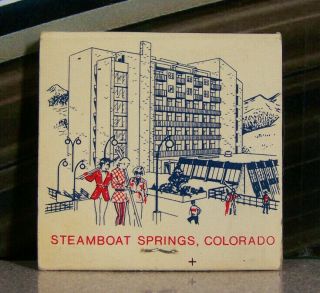 Vintage Matchbook Z3 Steamboat Springs Colorado Boat Village Year Round Resort