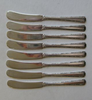 Towle Candlelight 8 Sterling Silver Butter Knives,  5 7/8 "