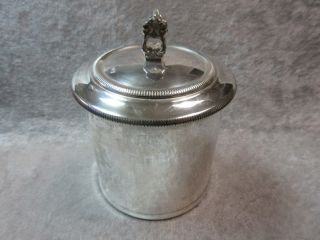 Sterling Silver Del Pilar Peruvian Cannister W/ Lid - Peruana