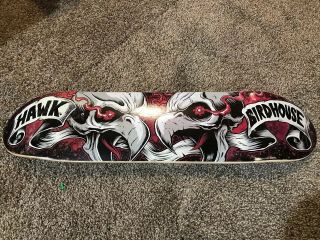 Vintage Tony Hawk Dueling Skulls Birdhouse Skateboard 31 1/2 X 8