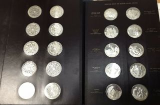 The Genius Of Michelangelo 60 Coin Proof Set By Franklin.  75.  5 Oz Sterling
