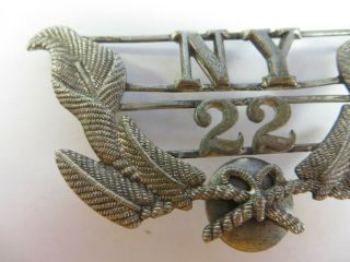 Vintage Early 1900 ' s YORK No.  22 Badge Pin Uniformed Rank Knights of Pythias 2
