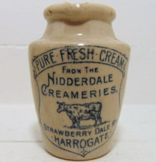 Small Pure Fresh Cream Jug From Nidderdale Creameries Of Harrogate