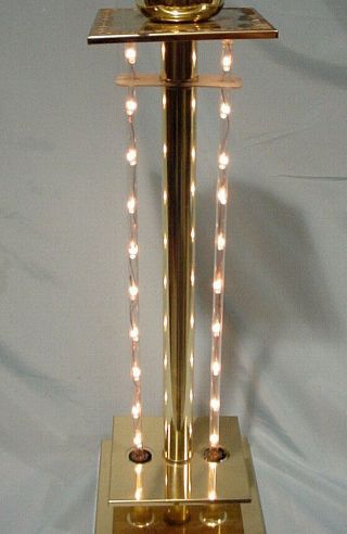 Tube Light Bulb Strip Diode Gaetano Sciolari Glass Rod Waterfall Lamp Lightolier