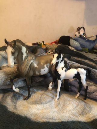Breyer Breyerfest Sr Julep And Pim Lipizzaner Pinto Mare Foal 2018