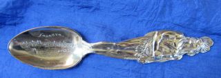5590 - Wr - 9006 - Sterling Silver Souvenir Spoon Indian Chief (warrior) Toronto
