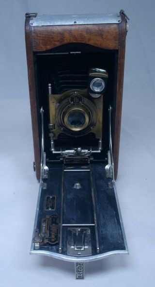 Usa Eastman Kodak No.  3a Autographic Model C Vintage Folding Film Camera W Case