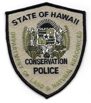 State Of Hawaii Conservation Police Land & Natural Resources Patch