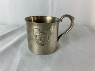 Reed & Barton Silver Plate Mickey Mouse Disney Baby Cup 366 Disneyana