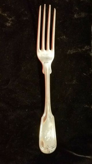 1 Early South Carolina Coin Silver Fork By Gregg Hayden & Co Of Charleston,  Sc