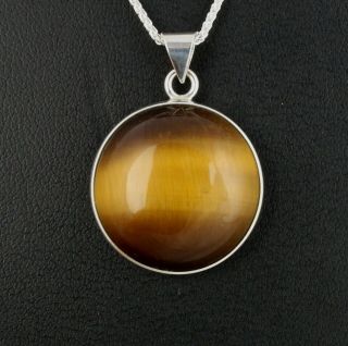Danish sterling silver pendant.  designed and made by N.  E.  From.  with Tiger Eye 2