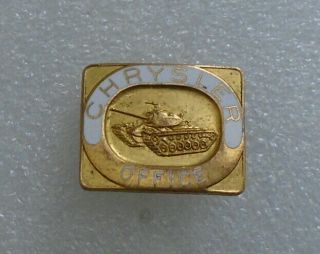 Chrysler Tank Arsenal Plant Office Badge Pin.  Number 1717.