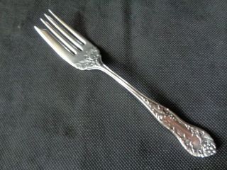 Antique Silverplate Holly Salad Fork National Silver No Monograms