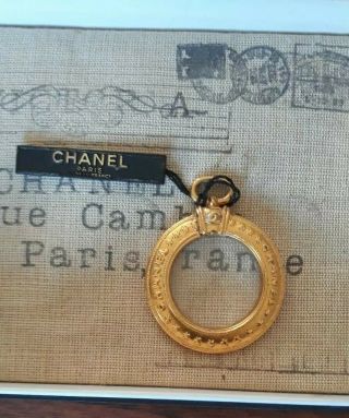 Vintage Chanel Magnifying Loupe Necklace Charm