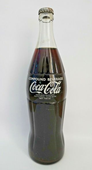 Old 1978 Zealand 750 Ml Coca Cola Coke Bottle Similar To 770 Ml