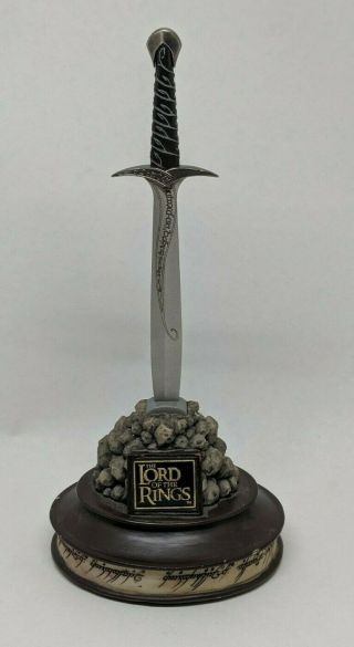 Lotr Lord Of The Rings Sting Letter Opener 2002 United Cutlery Brands W/ Stand