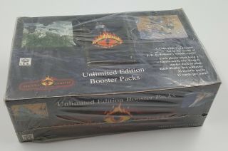 Middle Earth The Wizards Ccg Unlimited Edition Booster Pack Box