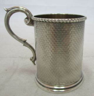 Antique Victorian Sterling Silver Christening Mug,  1874,  73 Grams
