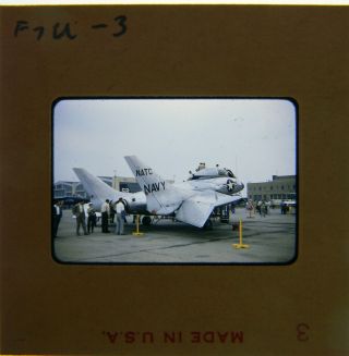 Vintage Kodachrome 35mm Slide F7u - 3 Cutlass Airplane Photo
