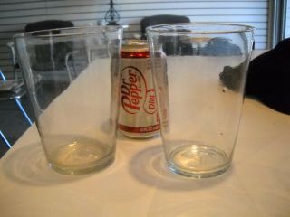 2 For 1 Price Clear Open Pontil Flip Glasses 18th Century 1700 