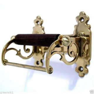 Toilet Roll Holder Gold Brass Vintage Unusual Novelty Victorian Shabby Chic Old