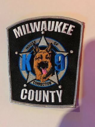 Ultra Rare Milwaukee County House Of Correction K9 Unit Patch Very Hard To Get