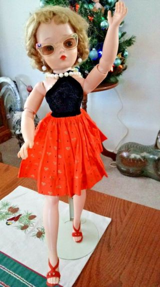 Sweet Madame Alexander Vintage 19 " Cissy Doll Tagged Dress & Wardrobe