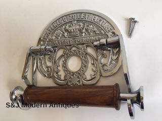 Vintage Toilet Roll Holder Chrome Victorian Unusual Novelty Waterloo Silver Old
