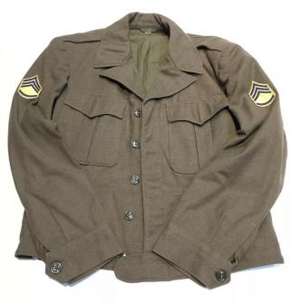 1944 Wwii U.  S.  Army Enlisted Men Field Jacket Ww2 Very Good Sz 40r