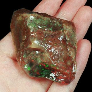 246.  8ct Natural Ethiopian Black Chocolate Opal Facet Rough Specimen Yqog1176