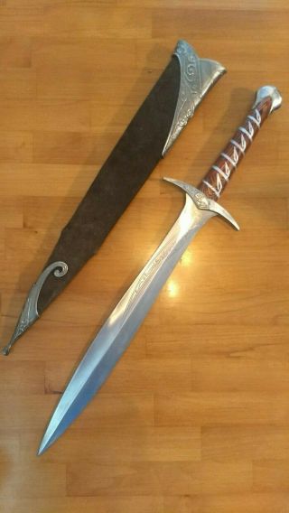 Lord Of The Rings Hobbit Sting Sword With Scabbard,  Engraved,  Full Size