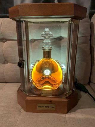 Rare Remy Martin Louis Xiii Lighted Display Case With Lock And Key Very Unique