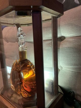 Rare Remy Martin Louis XIII Lighted Display Case With Lock And Key Very Unique 3