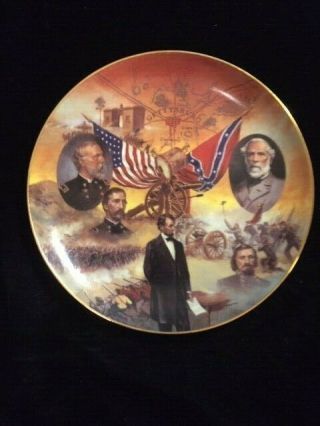 Bradford Exchange " Gettysburg " Battles Of The American Civil War 8 3/8 " Plate