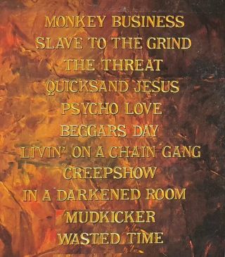 Skid Row - Slave to the Grind / 1991 Korea Orig 1st Vinyl.  VG,  w/Insert 3