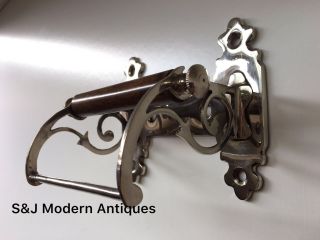 Unusual Toilet Roll Holder Chrome Novelty Vintage Victorian Silver Shabby Chic