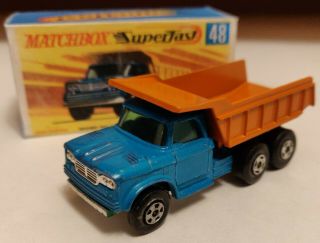 Matchbox Superfast Lesney 48 Dodge Dump Truck 1970 Custom/crafted Box