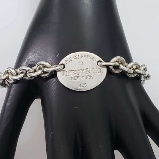 Tiffany & Co Return To Tiffany Bracelet Sterling Silver 7.  5 " Gb - Tcb7