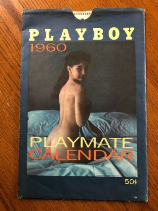 Vintage 1960 Playboy Playmate Calendar W/ Sleeve