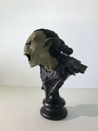 Sideshow Weta Lord of the Rings Moria Orc Swordsman Bust - 3