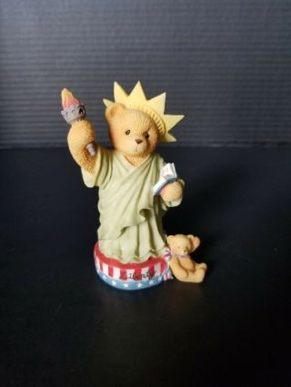 Cherished Teddies Libby " My Country Tis Of Thee " Statue Of Liberty Bear 1997