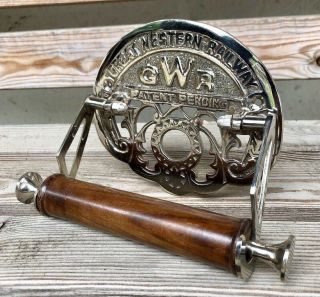 Traditional Gwr Vintage Design Victorian Toilet Roll Holder Solid Brass Nickel