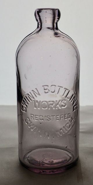 Old Quart Hutch Hutchinson Soda Bottle – Gwinn Gwinn Mi - Mi0176