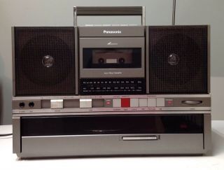 Vintage Panasonic Sg J500 Boombox Ghetto Blaster Turntable Cassette Radio