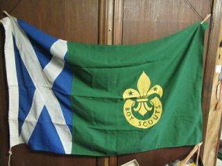 Scotland Boy Scouts Cloth Flag,  36 By 58 Inches Th3