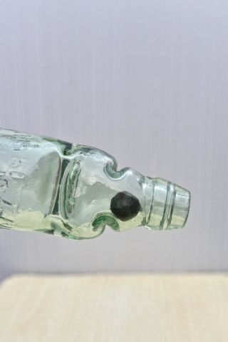Vintage C1900s R White Camberwell London Black Marble Rylands Patent Codd Bottle
