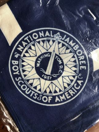 Vintage Boy Scouts Of America National Jamboree Neckerchief 1937 Washington Dc
